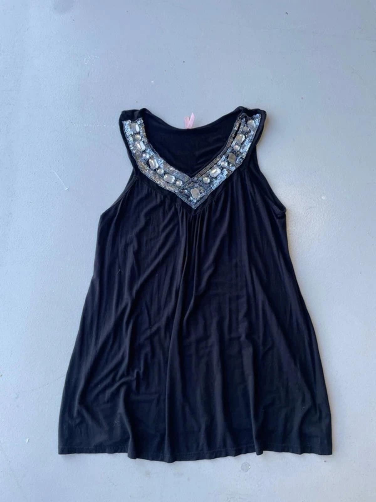 Black beaded cami