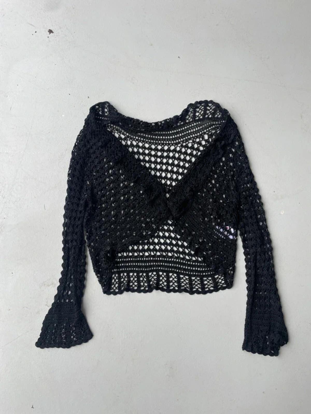 Vintage Y2K black knit camisole