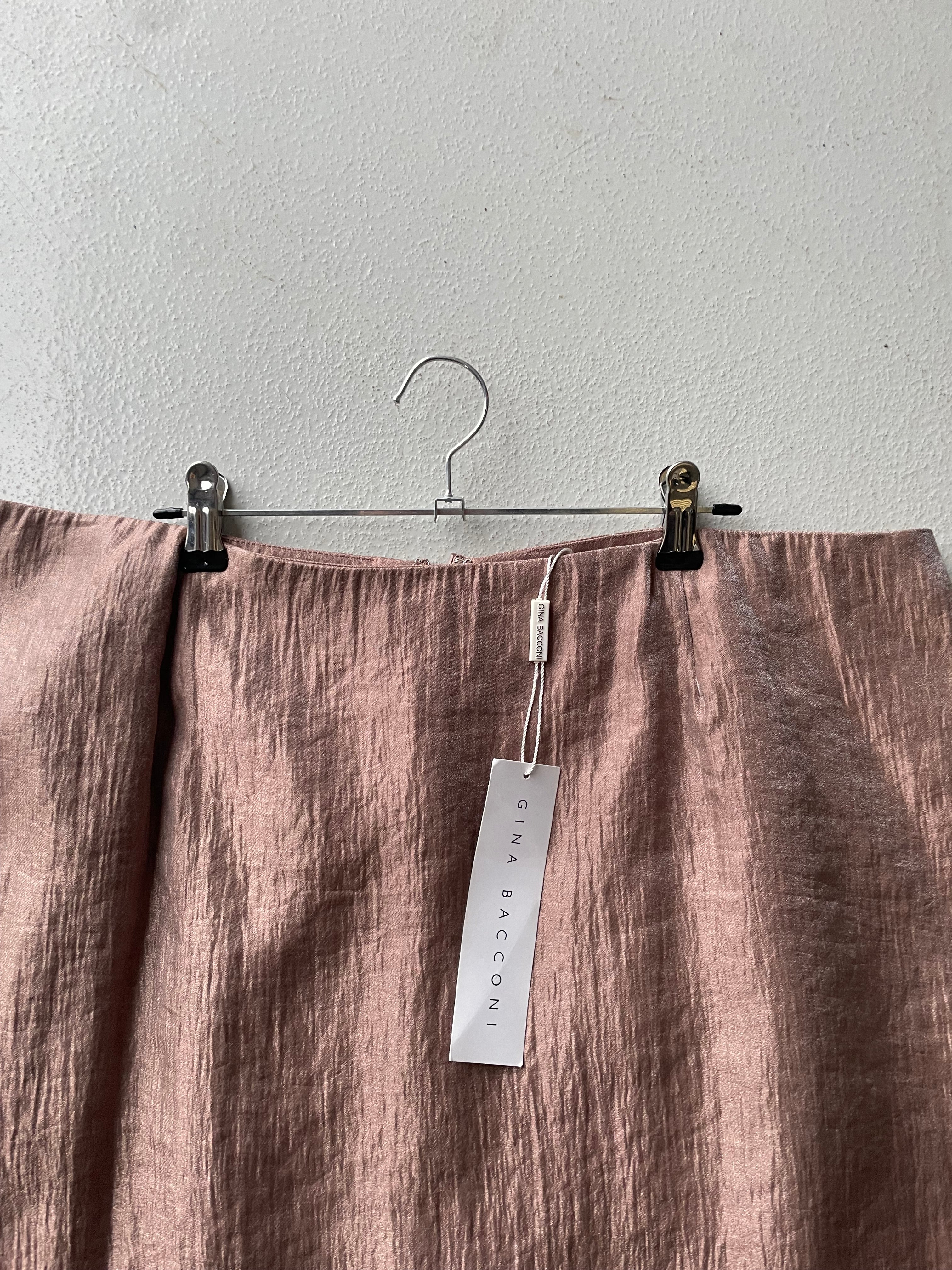 Ginna Bacconi Satin Midi Skirt - BNWT