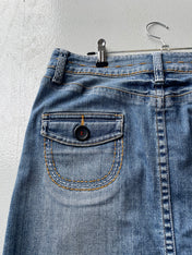 Vintage Y2K Promod Denim Midi Skirt
