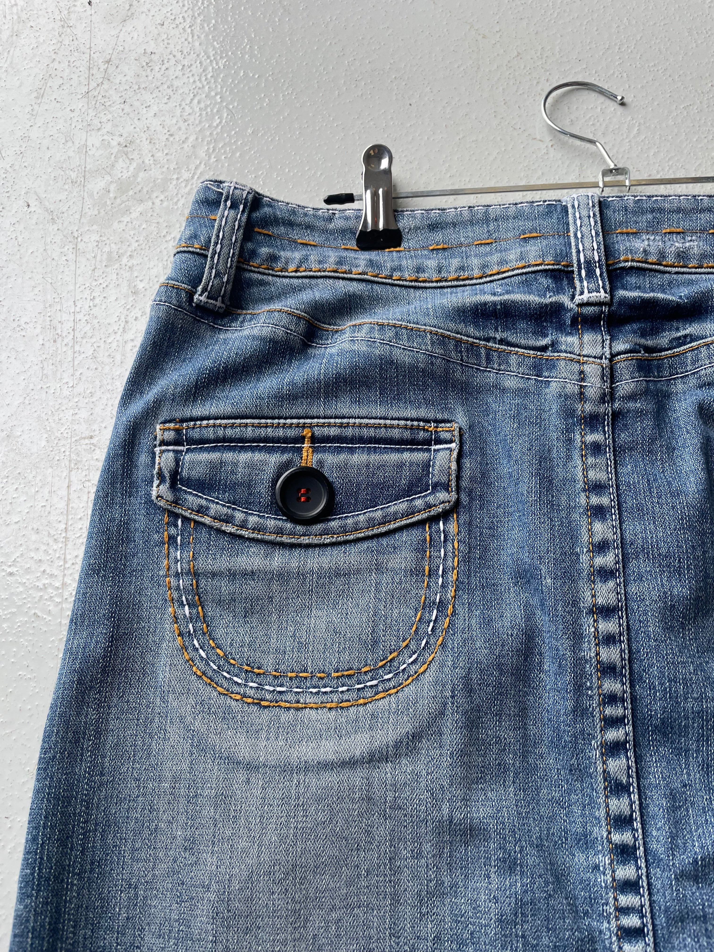 Vintage Y2K Promod Denim Midi Skirt