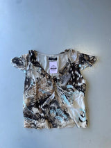 Vintage Y2K 90s cavalli inspired frill cami