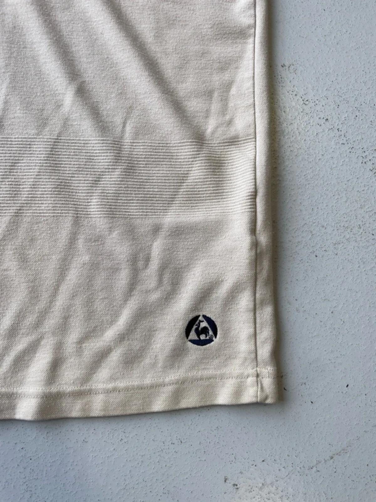 Vintage 90s beige le coq sportif polo shirt