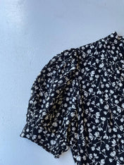 Reformation black and white floral summer dress