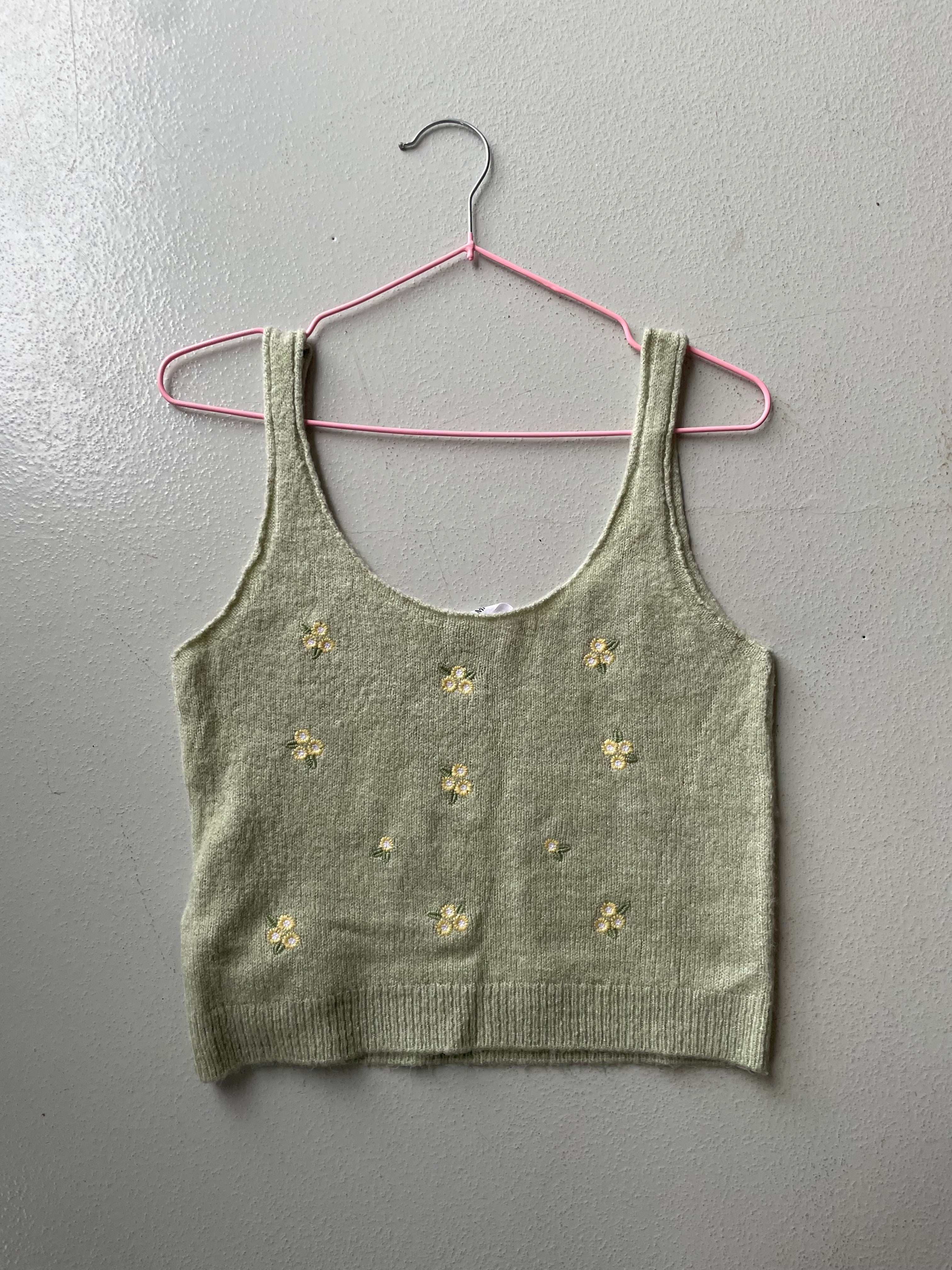 Mango Green Knit Cami
