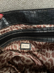 Vintage Guess Monogram Black Buckle Shoulder bag