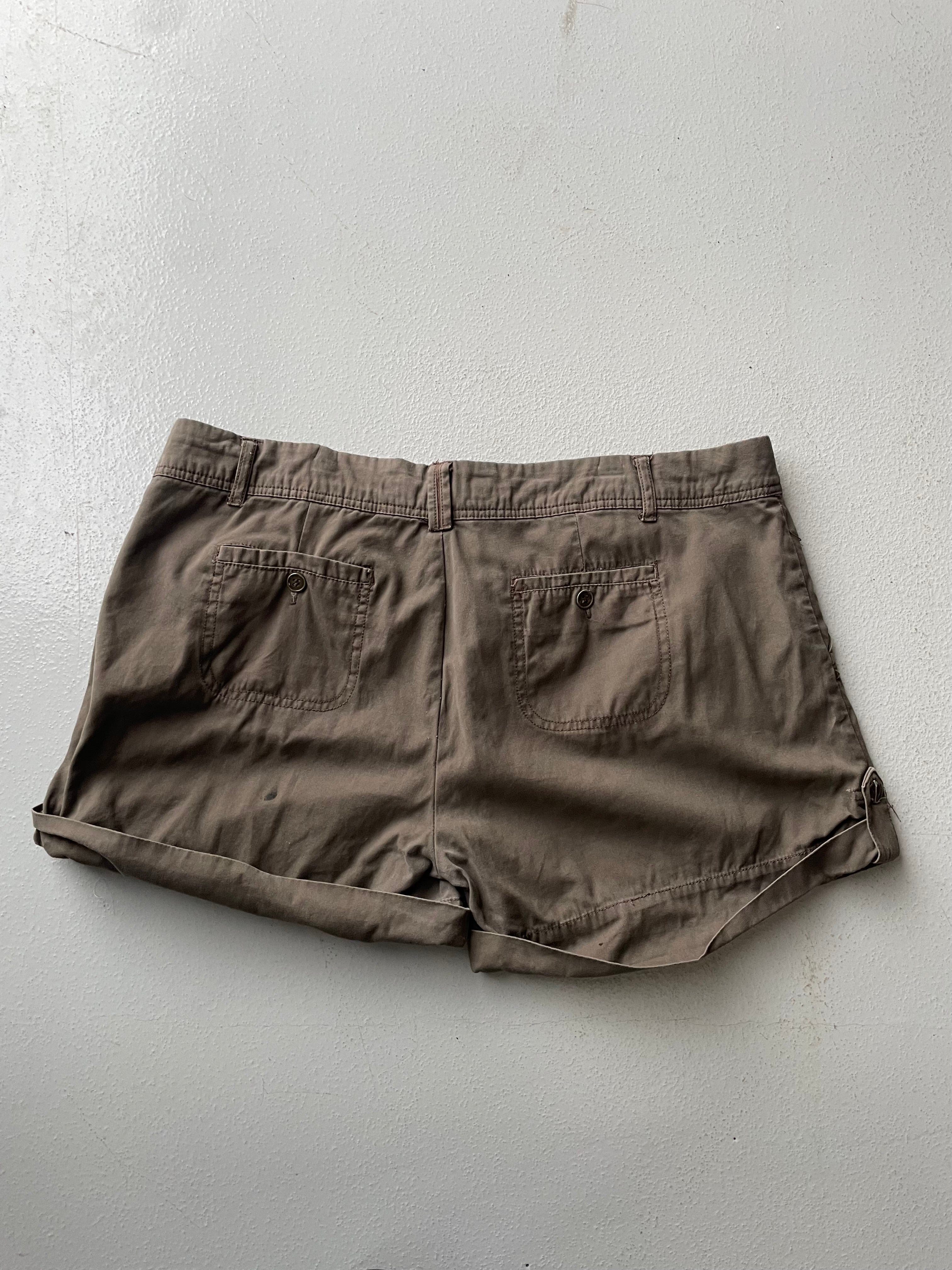 Y2k Brown Cargo Shorts