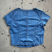 Vintage 90s Gap Short Sleeve Denim Shirt