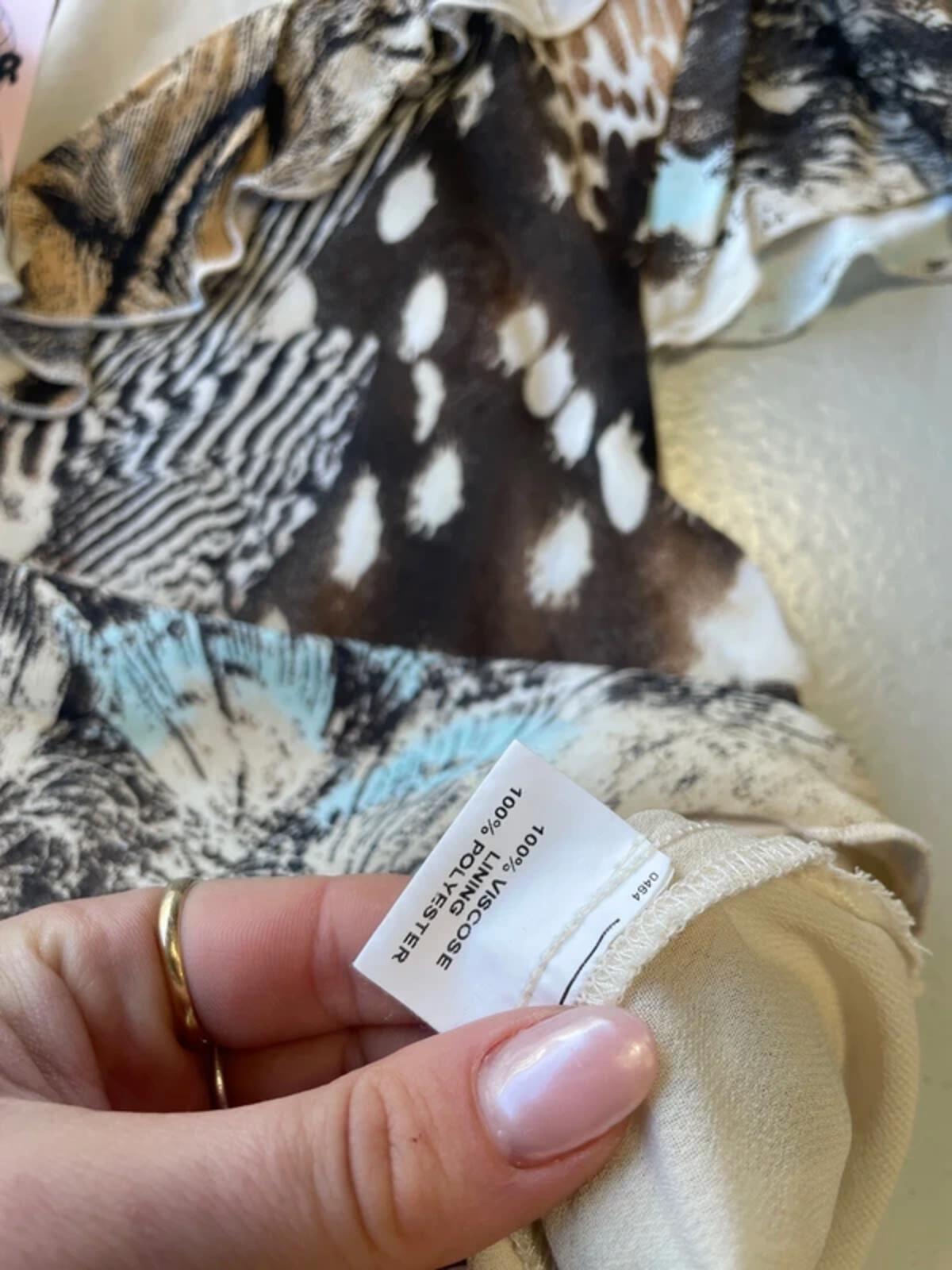 Vintage Y2K 90s cavalli inspired frill cami