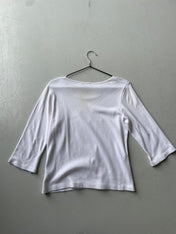 Vintage Y2K Dorothy Perkins White Love Heart Top