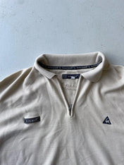 Vintage 90s beige le coq sportif polo shirt