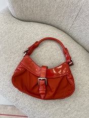 Vintage Burberry Orange Shoulder Bag