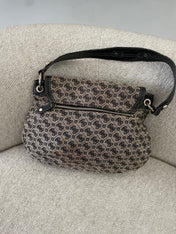 Vintage Guess Monogram Black Buckle Shoulder bag