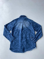 Vintage printed denim shirt