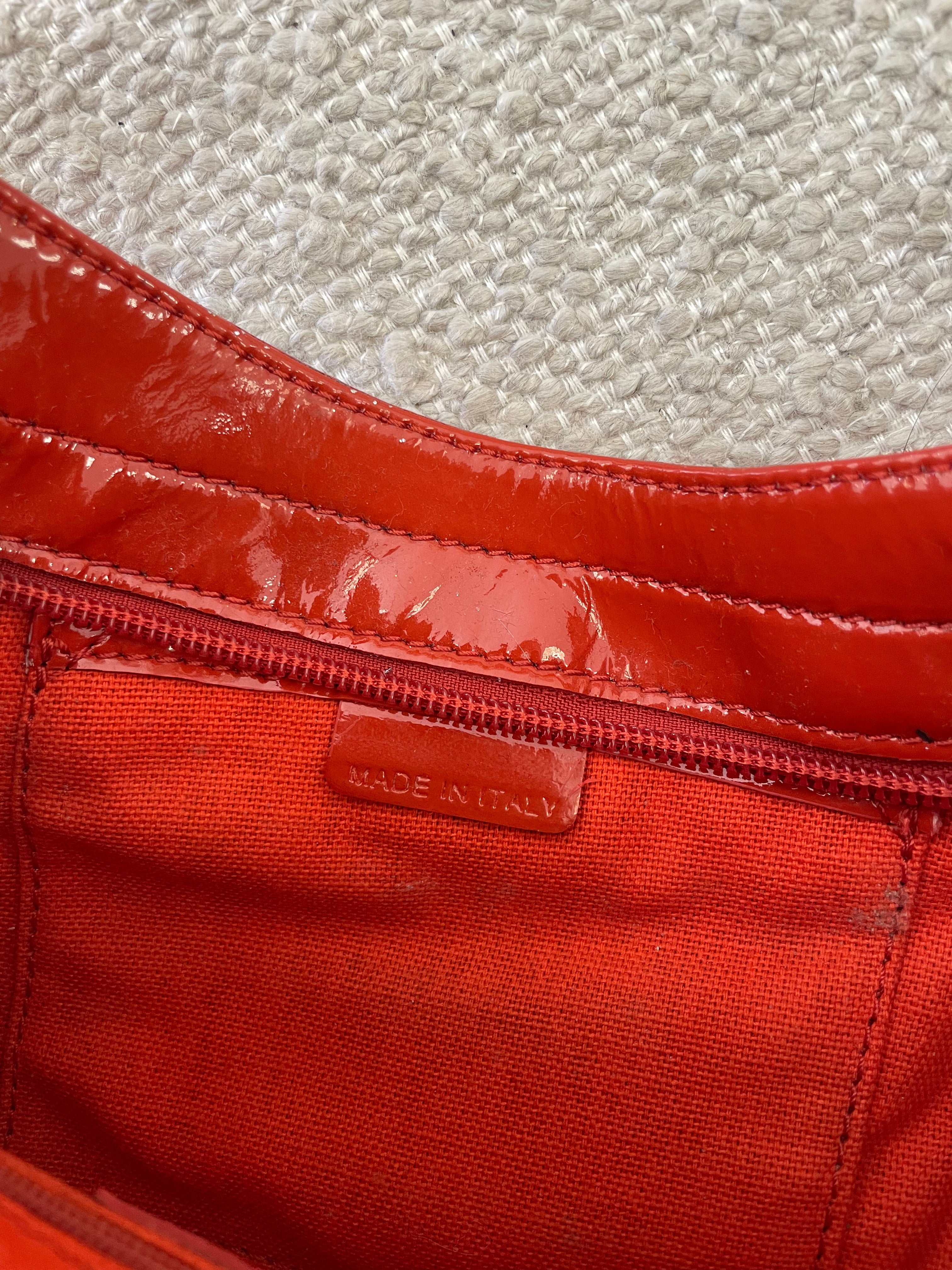Vintage Burberry Orange Shoulder Bag