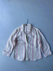 Jaeger stripped linen shirt