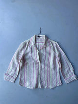 Jaeger stripped linen shirt