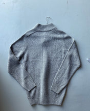 Grey Ribbed Knit Jumper