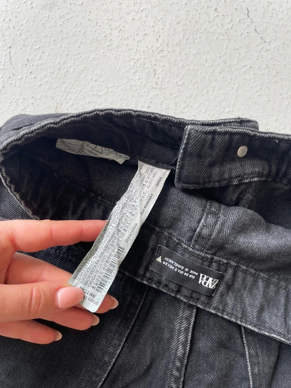 Black Denim Zara Shorts