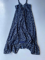 Y2K Peruna navy paisley print maxi dress