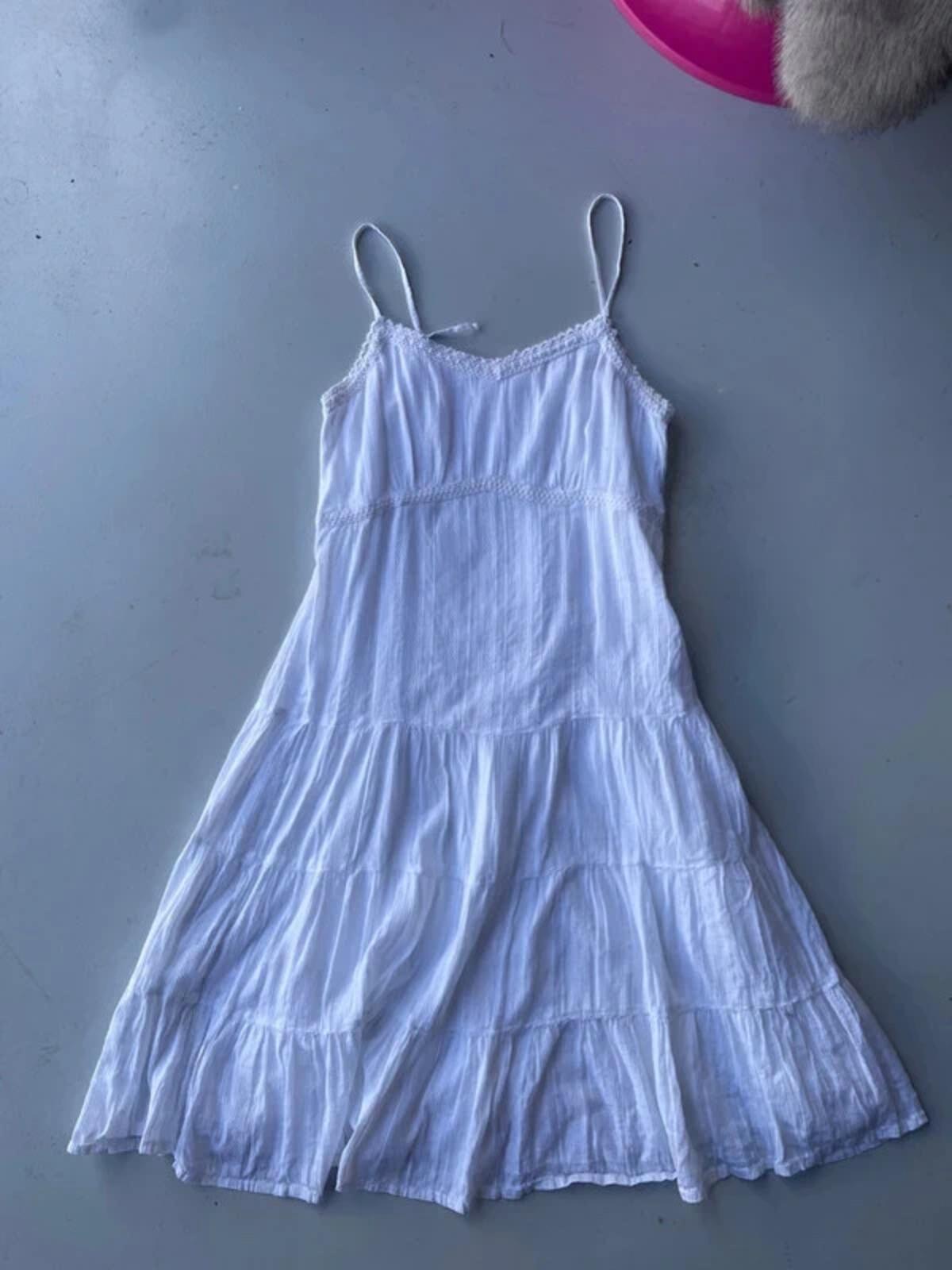 White Cotton Maxi Dress