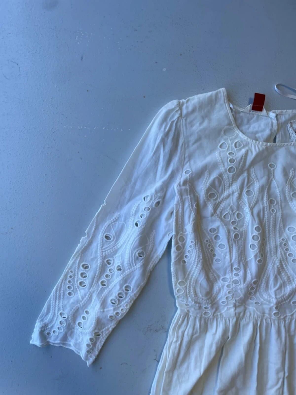 Falmers heritage white broderie lace summer dress