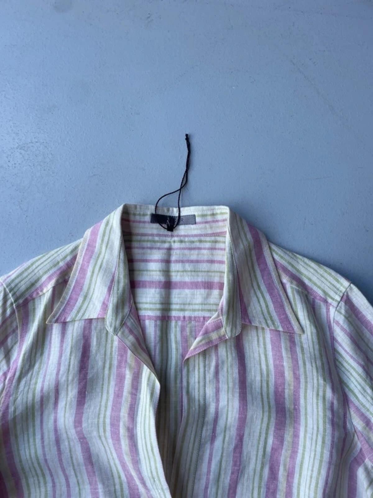 Jaeger stripped linen shirt