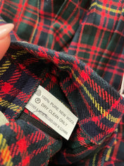 Tartan Wool Midi Skirt