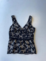 Vintage y2k coast black lace cami