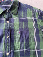 Tommy Hilfiger Khaki and Navy Tartan Shirt