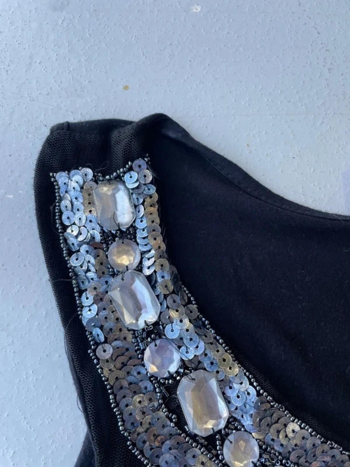 Black beaded cami