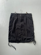 Vintage Y2K Black Dorothy Perkins Cargo Skirt