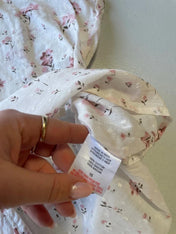 Vintage floral print cotton shirt
