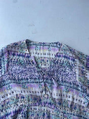 Vintage y2k v neck floaty short sleeve top