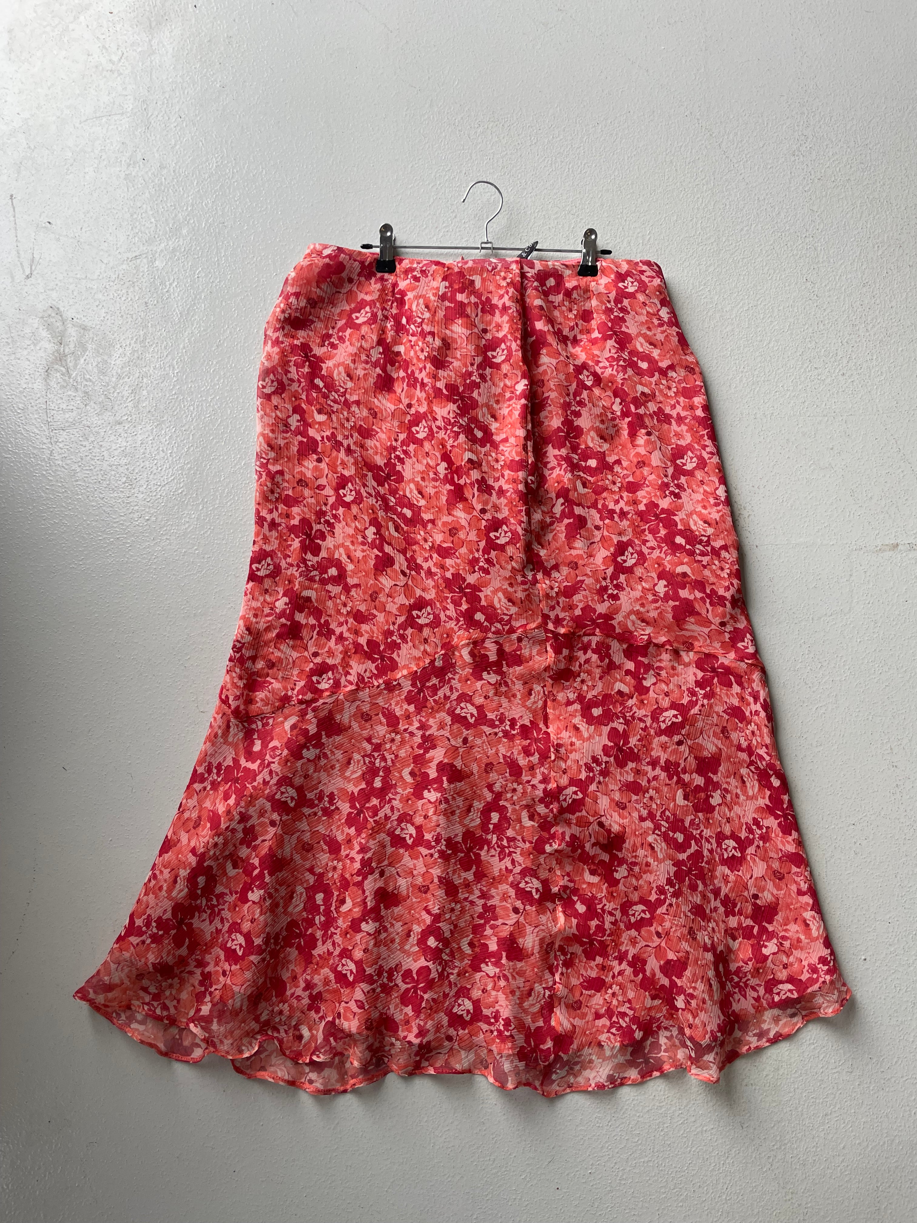 Floral print Asymmetrical Skirt