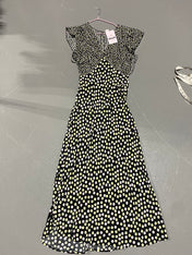 Black Print Maxi Dress