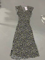 Black Print Maxi Dress