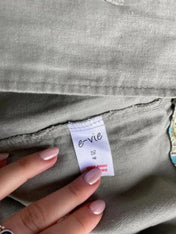 Linen capri shorts