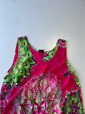 Vintage pink psychedelic floaty summer dress