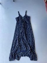 Y2K Peruna navy paisley print maxi dress