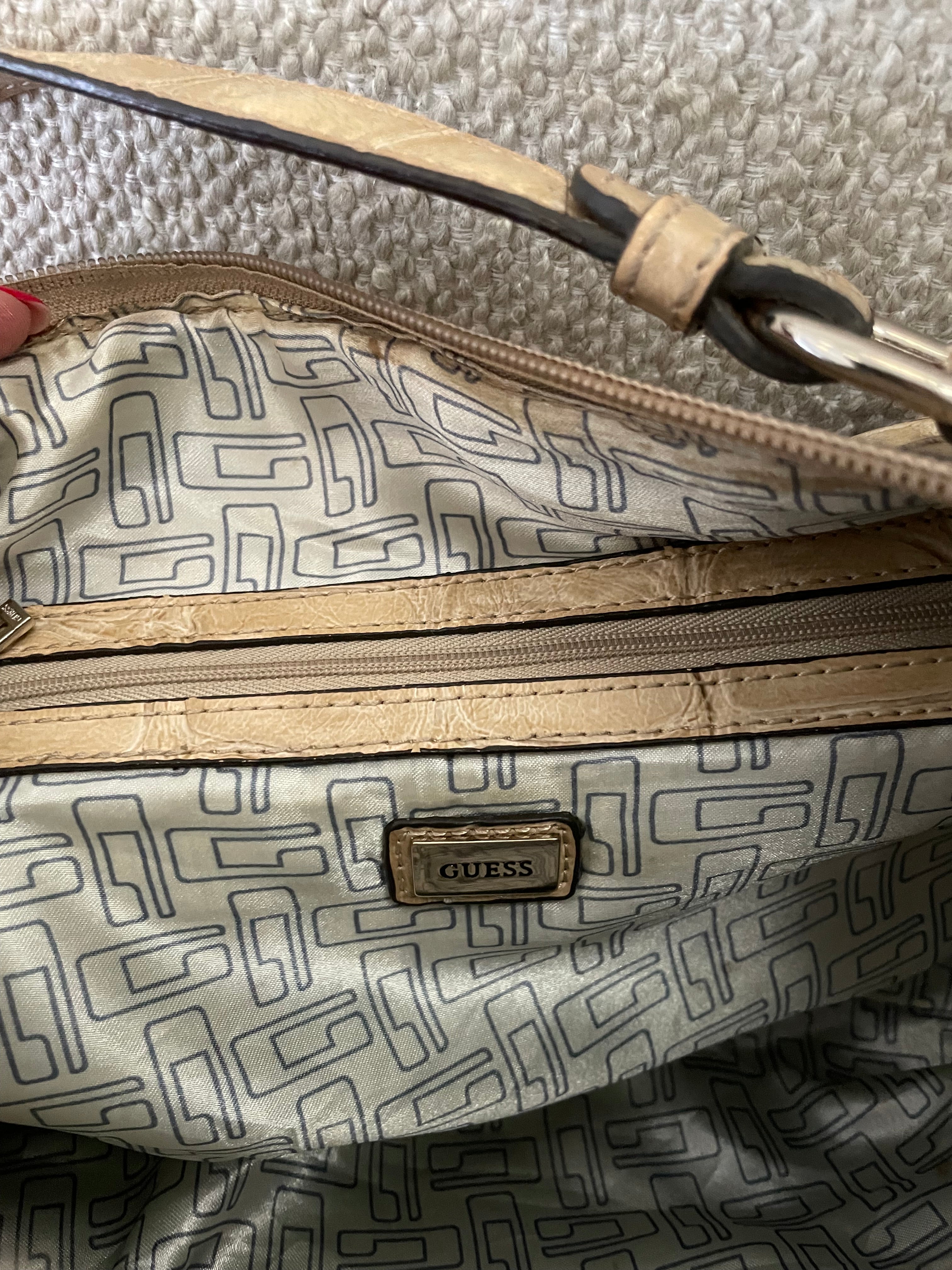 Vintage guess bag cream