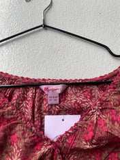 Vintage Y2K monsoon linen blend top