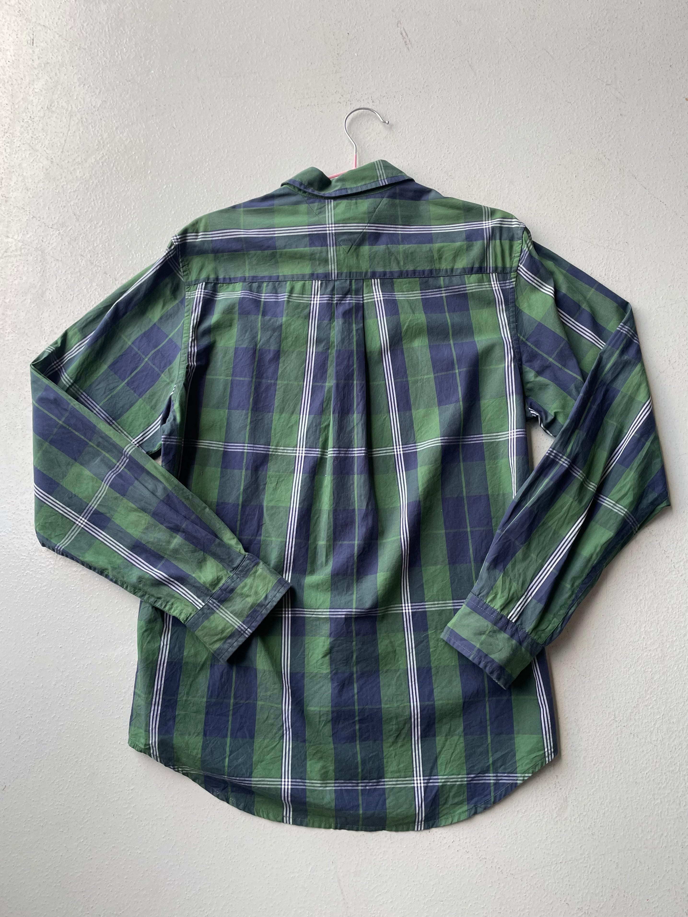 Tommy Hilfiger Khaki and Navy Tartan Shirt