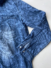 Vintage printed denim shirt