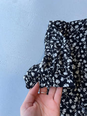 Reformation black and white floral summer dress