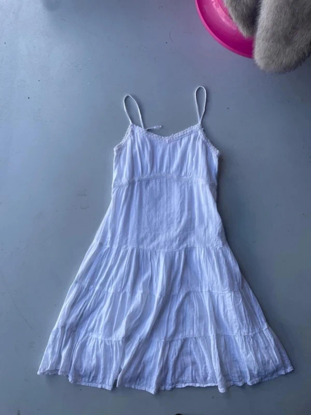 White Cotton Maxi Dress