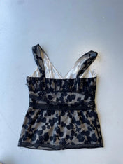 Vintage y2k coast black lace cami