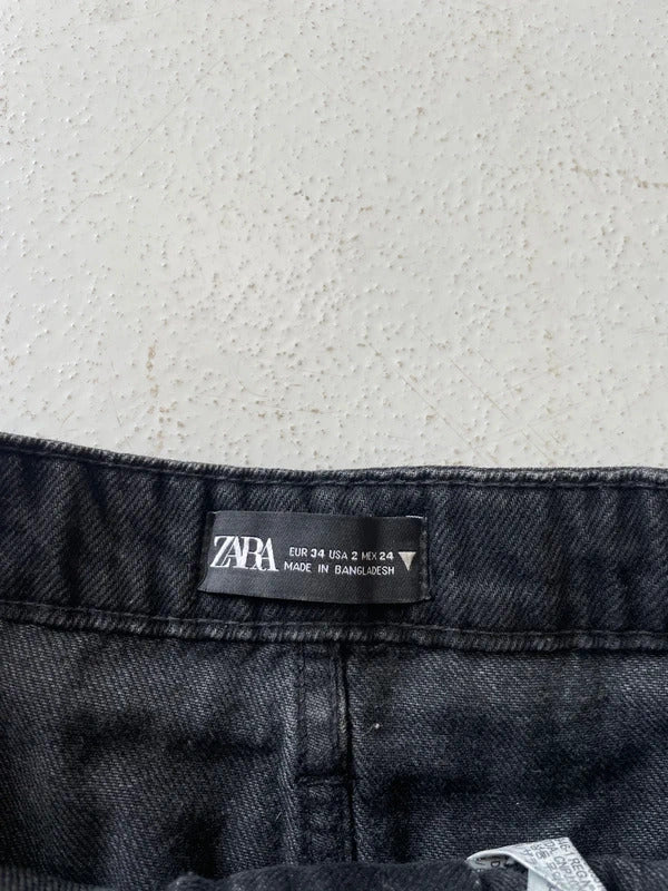 Black Denim Zara Shorts