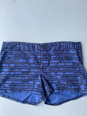 90s gap blue and black geometric print shorts