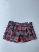 Vintage Y2K Animal tartan print wool shorts